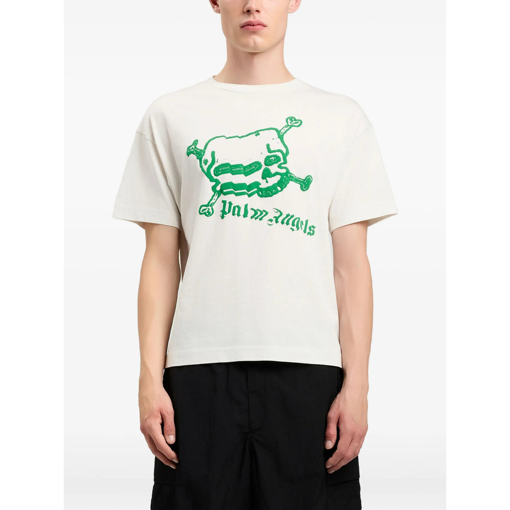 Palm Angels Neutrals T-Shirts & Vests - T-Shirts Men