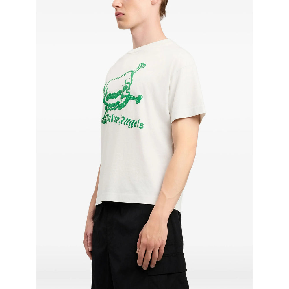 Palm Angels Neutrals T-Shirts & Vests - T-Shirts Men
