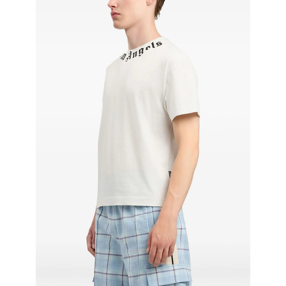 Palm Angels White T-Shirts & Vests - T-Shirts Men PALM ANGELS