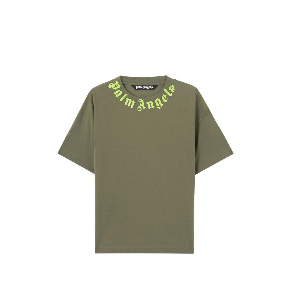 Palm Angels Green T-Shirts & Vests - T-Shirts Men PALM ANGELS