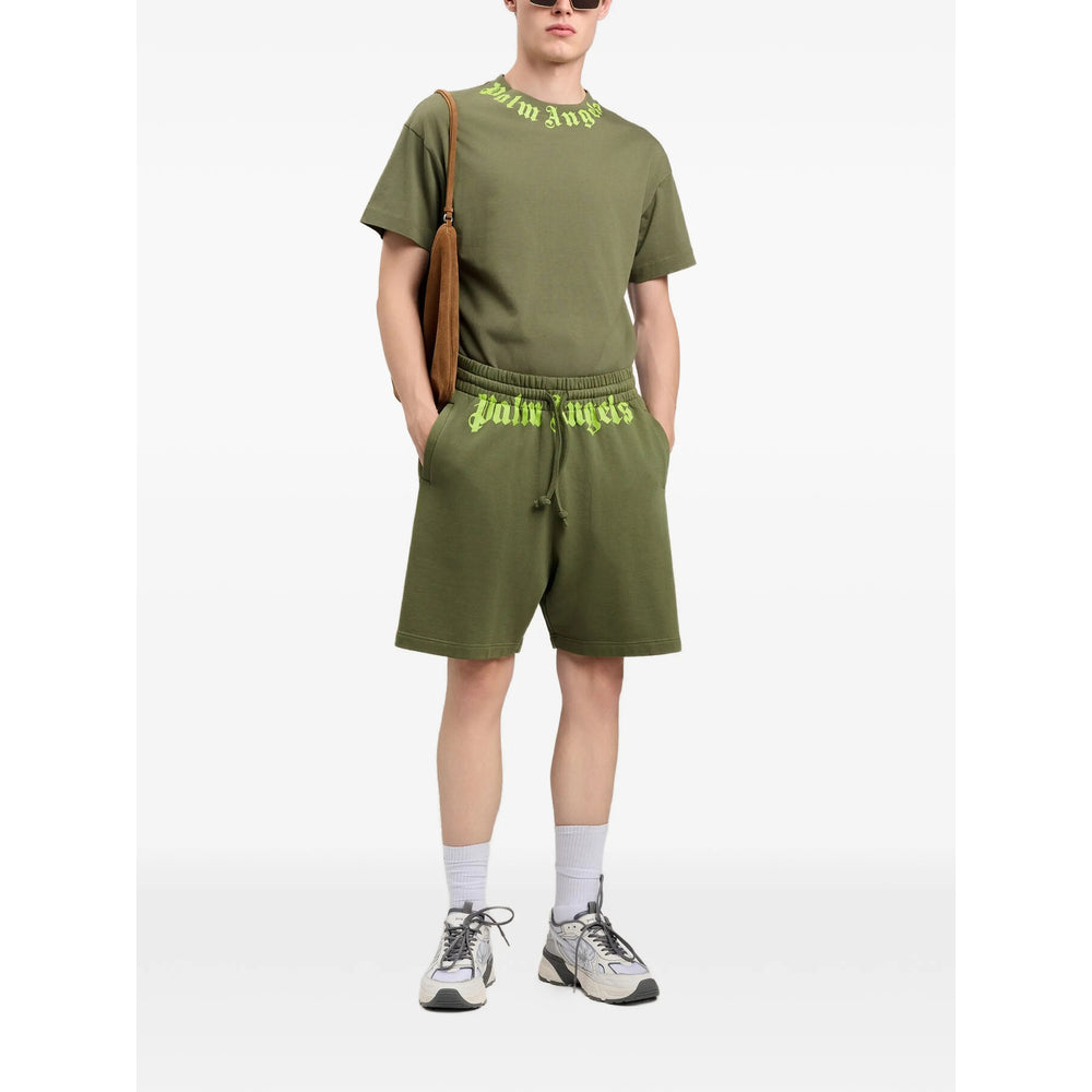 Palm Angels Green T-Shirts & Vests - T-Shirts Men PALM ANGELS
