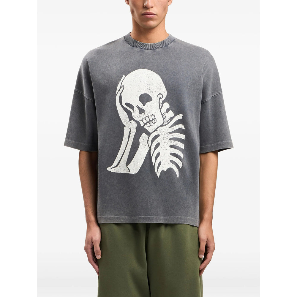 Palm Angels Grey Polo Shirts Men PALM ANGELS
