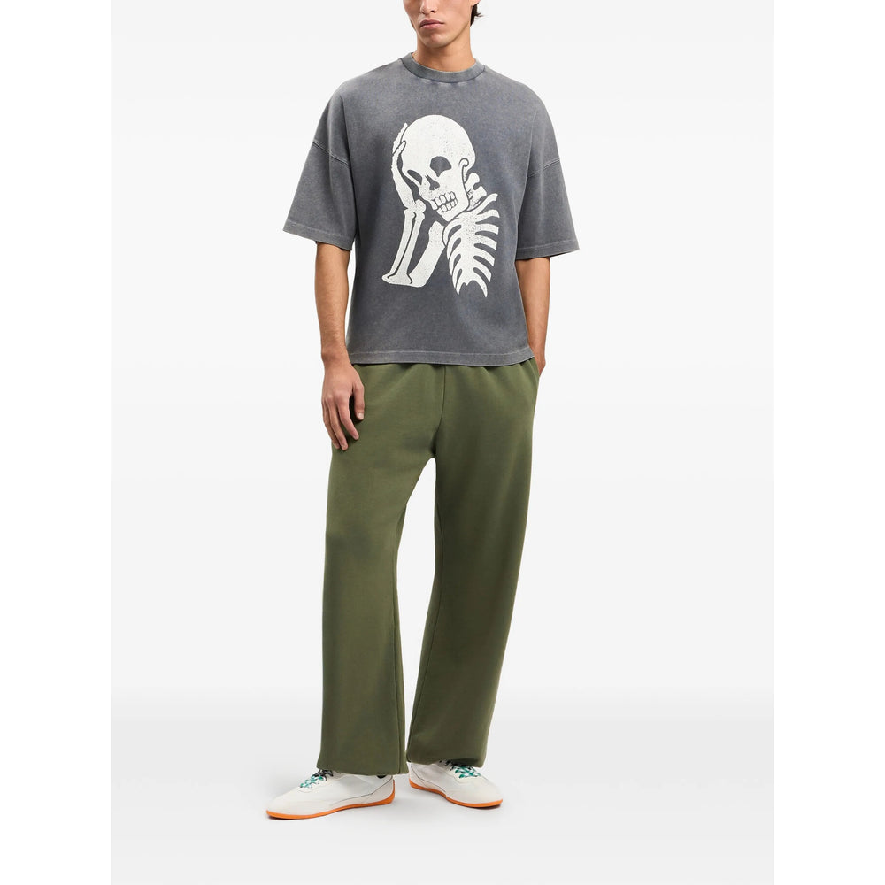 Palm Angels Grey Polo Shirts Men PALM ANGELS