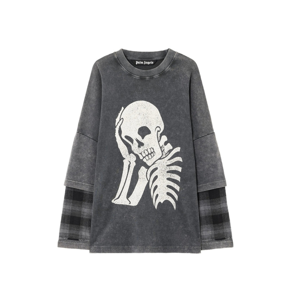 Palm Angels Grey Sweaters & Knitwear - Sweatshirts Men PALM ANGELS
