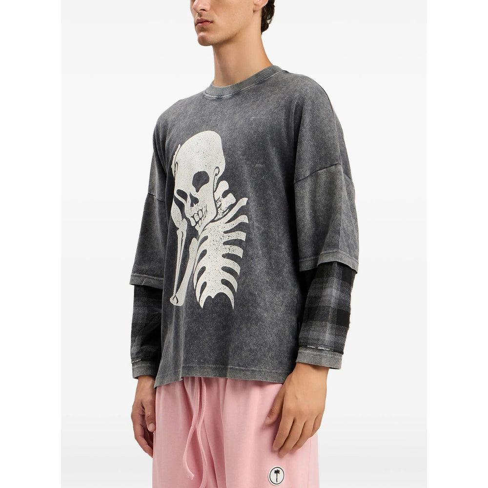Palm Angels Grey Sweaters & Knitwear - Sweatshirts Men PALM ANGELS