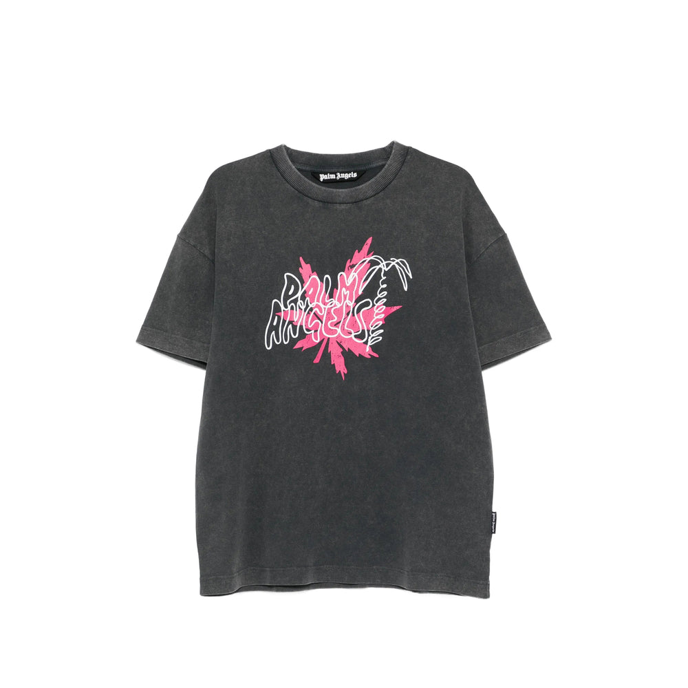Palm Angels Grey T-Shirts & Vests - T-Shirts Men PALM ANGELS