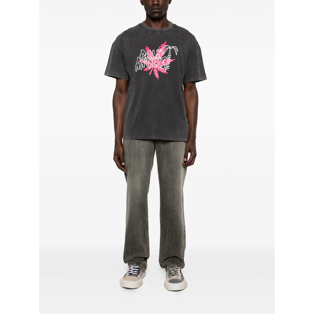 Palm Angels Grey T-Shirts & Vests - T-Shirts Men PALM ANGELS