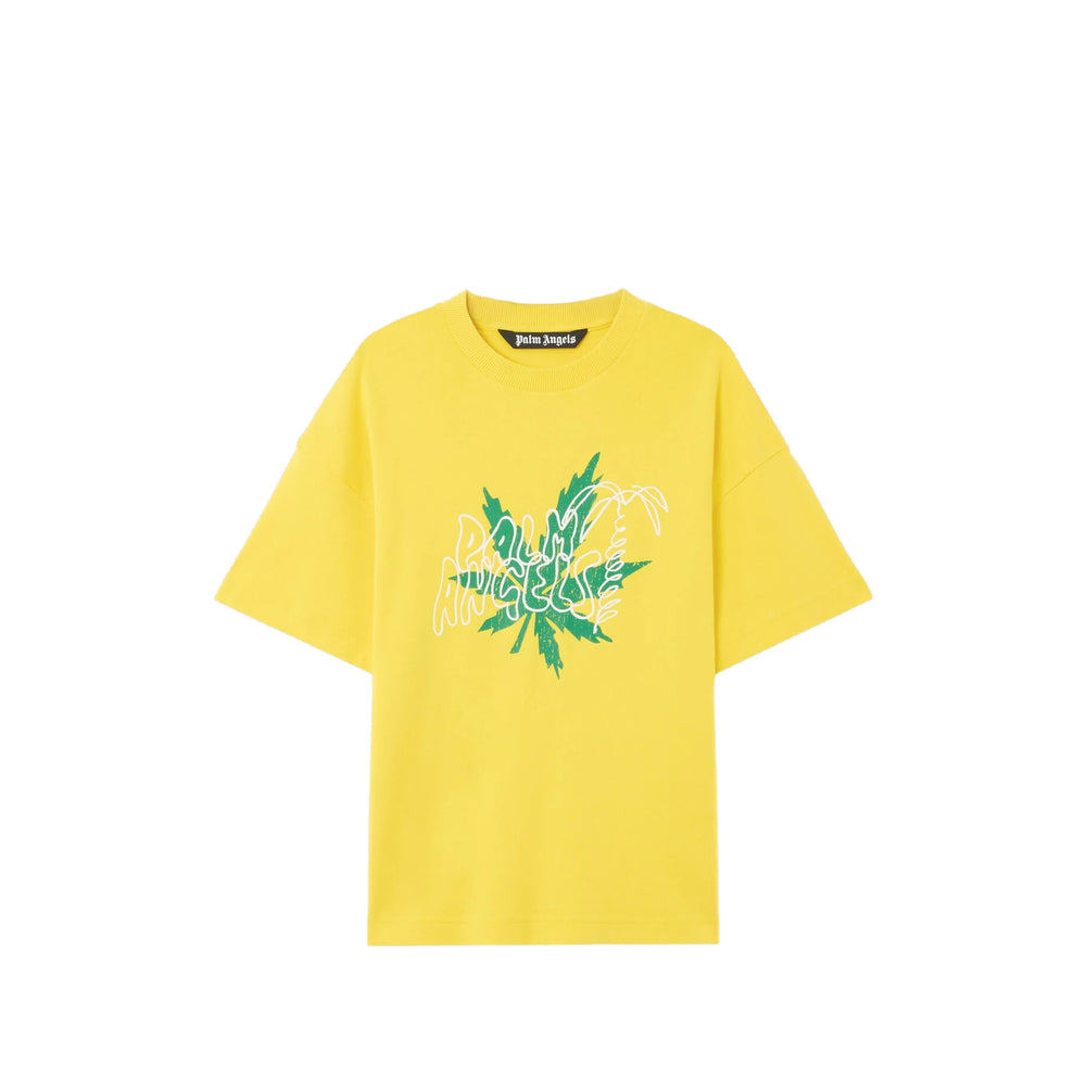 Palm Angels Yellow T-Shirts & Vests - T-Shirts Men PALM ANGELS