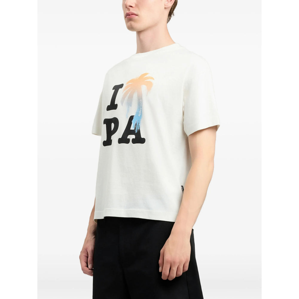 Palm Angels Neutrals T-Shirts & Vests - T-Shirts Men PALM ANGELS