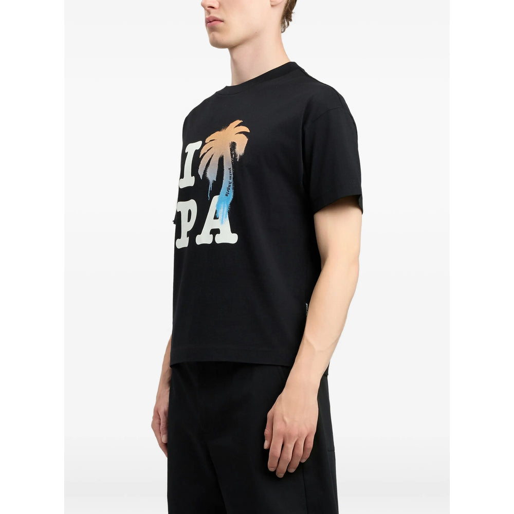 Palm Angels Black T-Shirts & Vests - T-Shirts Men PALM ANGELS
