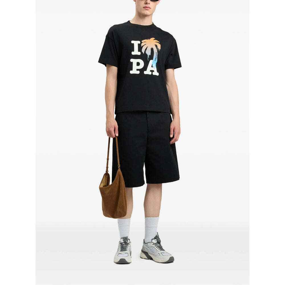 Palm Angels Black T-Shirts & Vests - T-Shirts Men PALM ANGELS