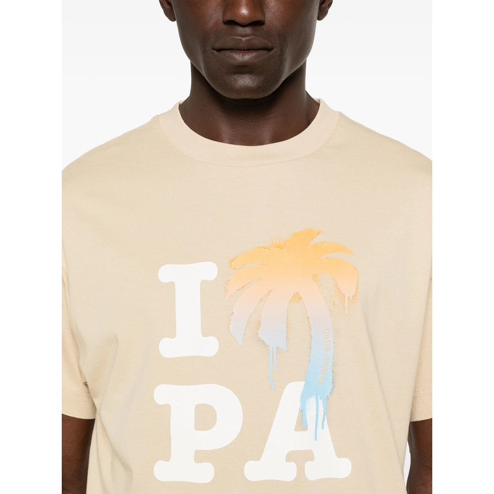 Palm Angels Neutrals T-Shirts & Vests - T-Shirts Men PALM ANGELS