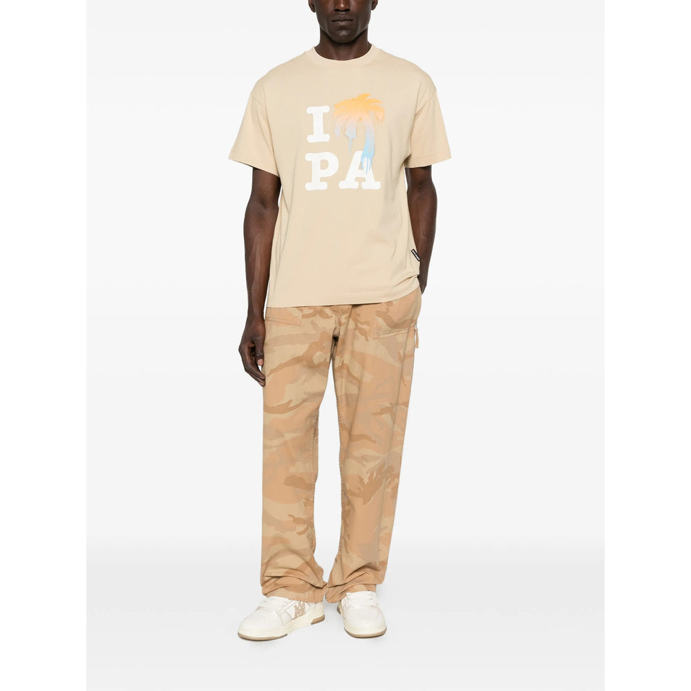 Palm Angels Neutrals T-Shirts & Vests - T-Shirts Men PALM ANGELS