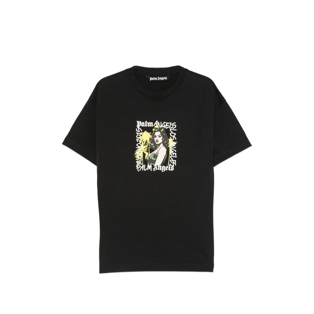 Palm Angels Black T-Shirts & Vests - T-Shirts Men PALM ANGELS