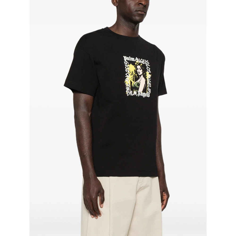 Palm Angels Black T-Shirts & Vests - T-Shirts Men PALM ANGELS