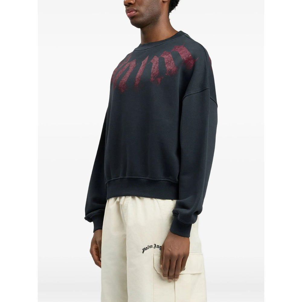 Palm Angels Black Sweaters & Knitwear - Sweatshirts Men PALM ANGELS