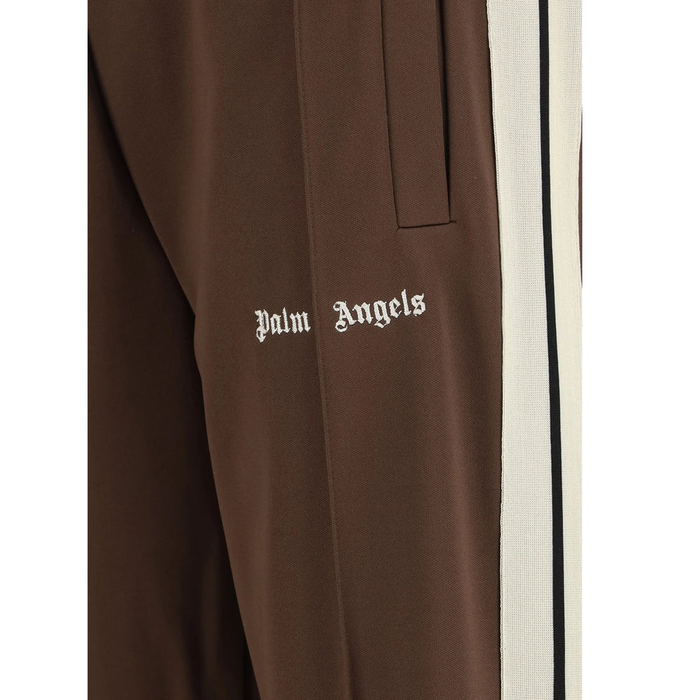 Palm Angels Brown Trousers - Track Pants Men PALM ANGELS