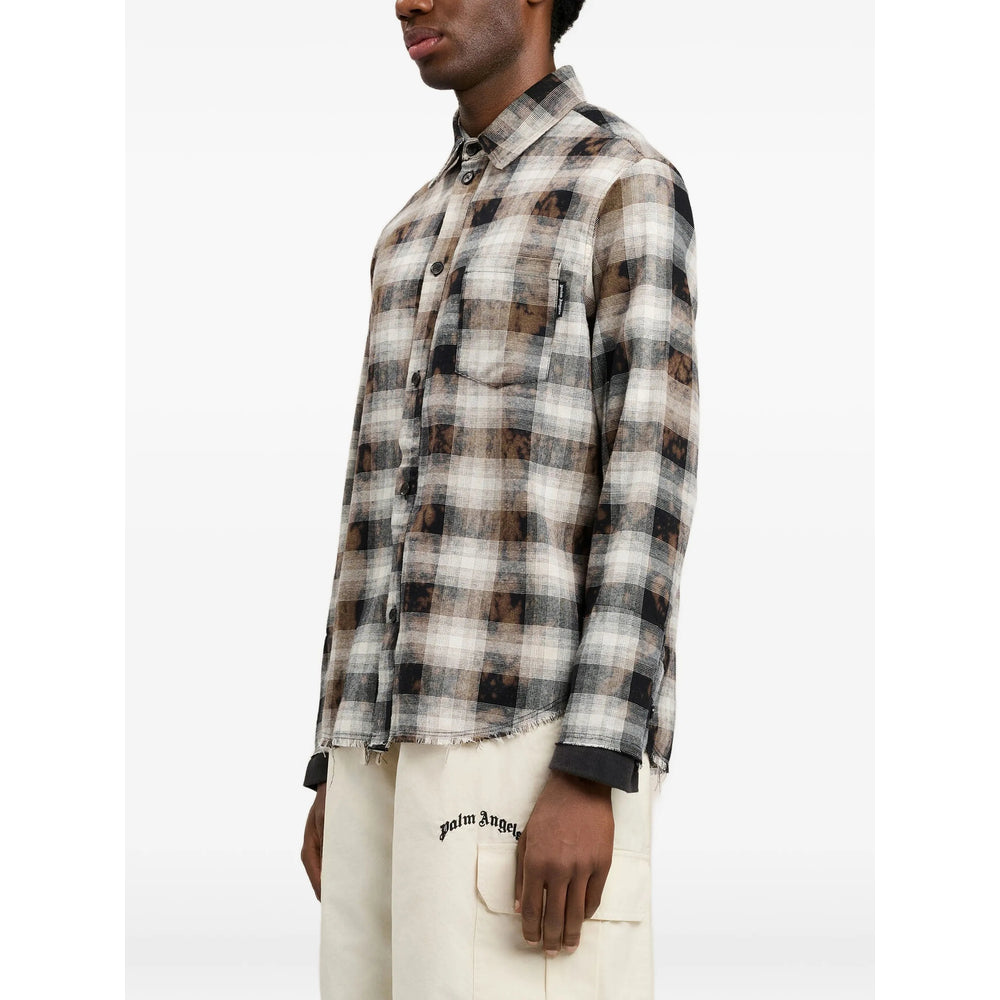 Palm Angels Brown Shirts Men