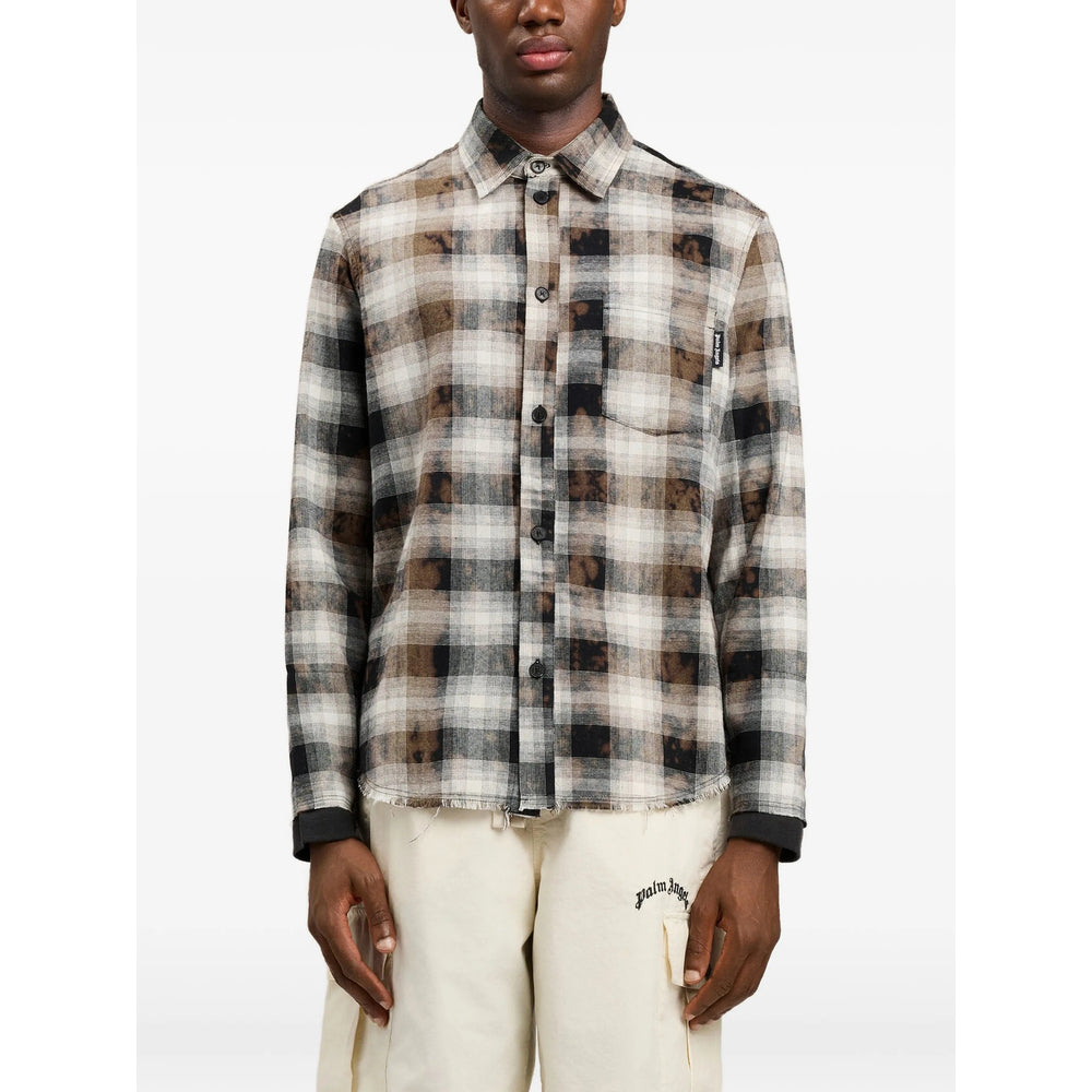 Palm Angels Brown Shirts Men