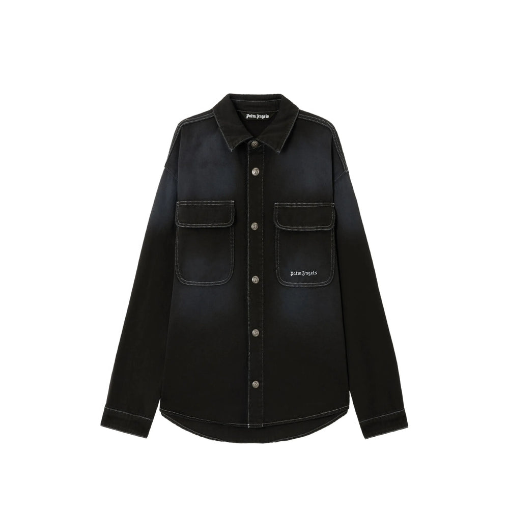 Palm Angels Black Shirts Men PALM ANGELS