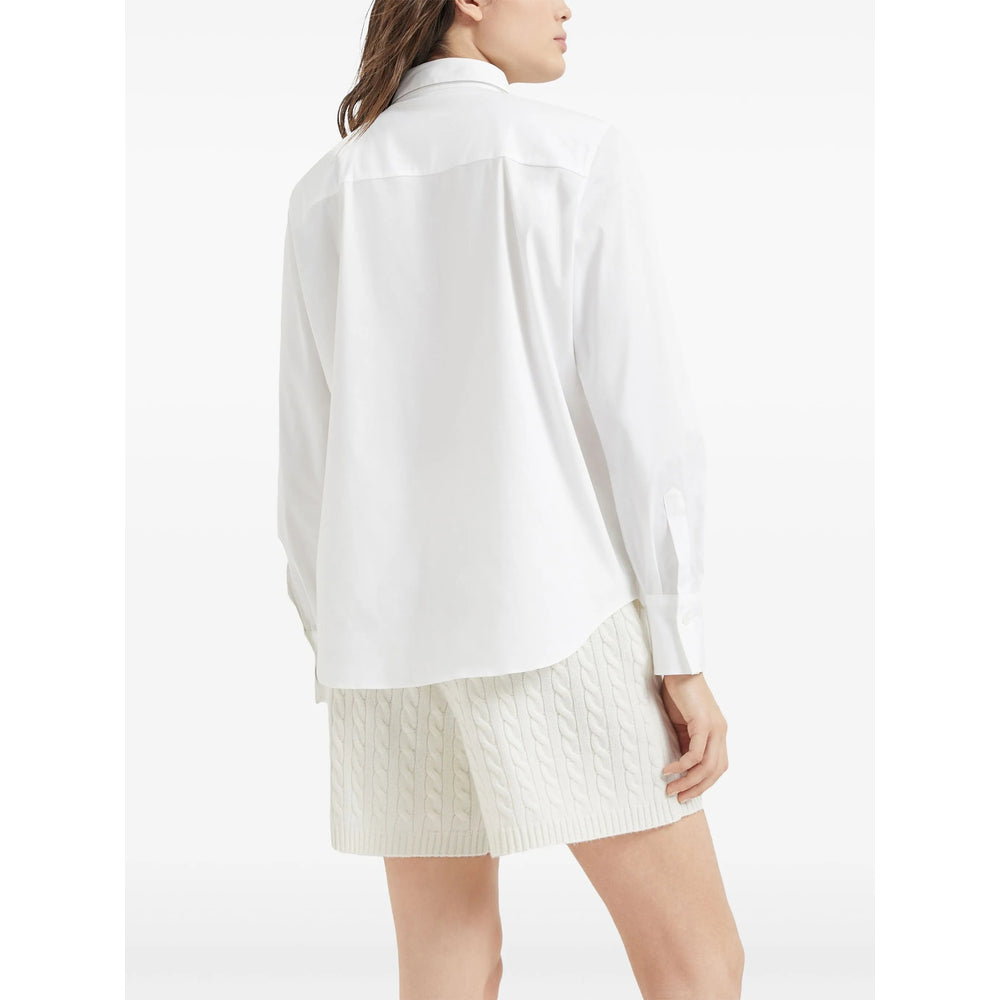 Brunello Cucinelli White Tops - Shirts Women BRUNELLO CUCINELLI