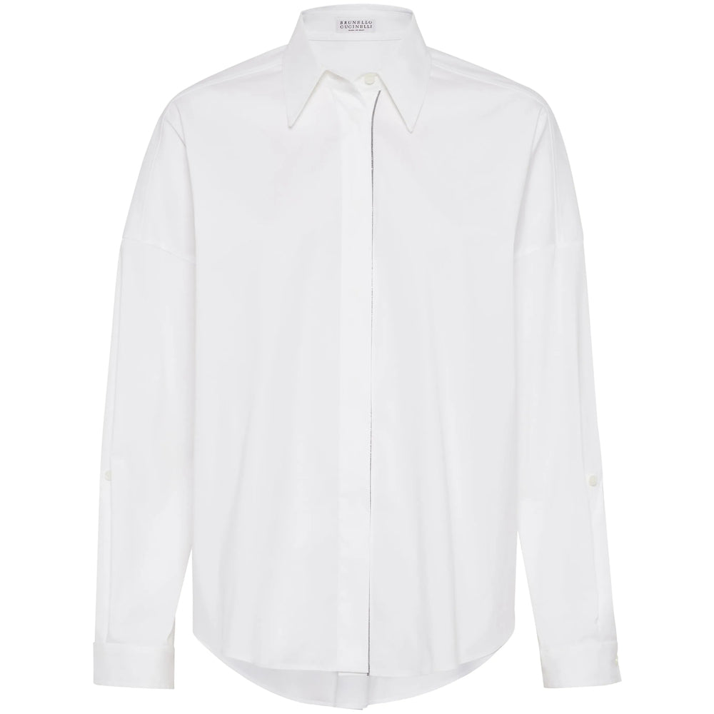 Brunello Cucinelli White Tops - Shirts Women BRUNELLO CUCINELLI