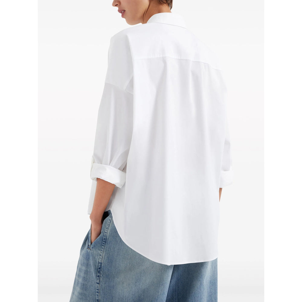 Brunello Cucinelli White Tops - Shirts Women BRUNELLO CUCINELLI
