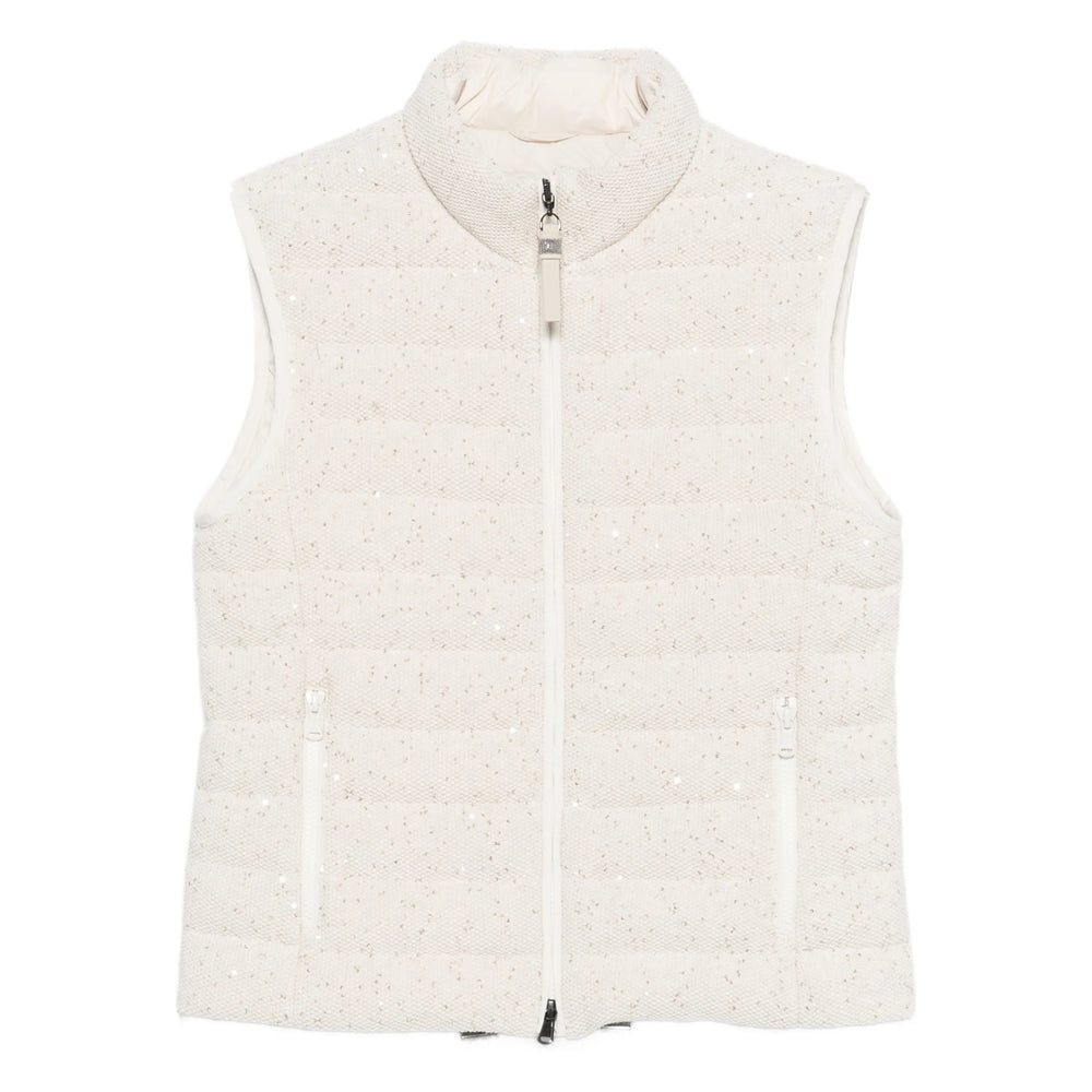 Brunello Cucinelli Neutrals Jackets - Waistcoat & Gilets Women BRUNELLO CUCINELLI