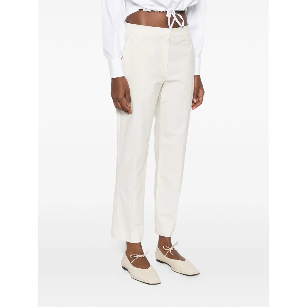 Brunello Cucinelli Neutrals Trousers - Straight Trousers Women BRUNELLO CUCINELLI