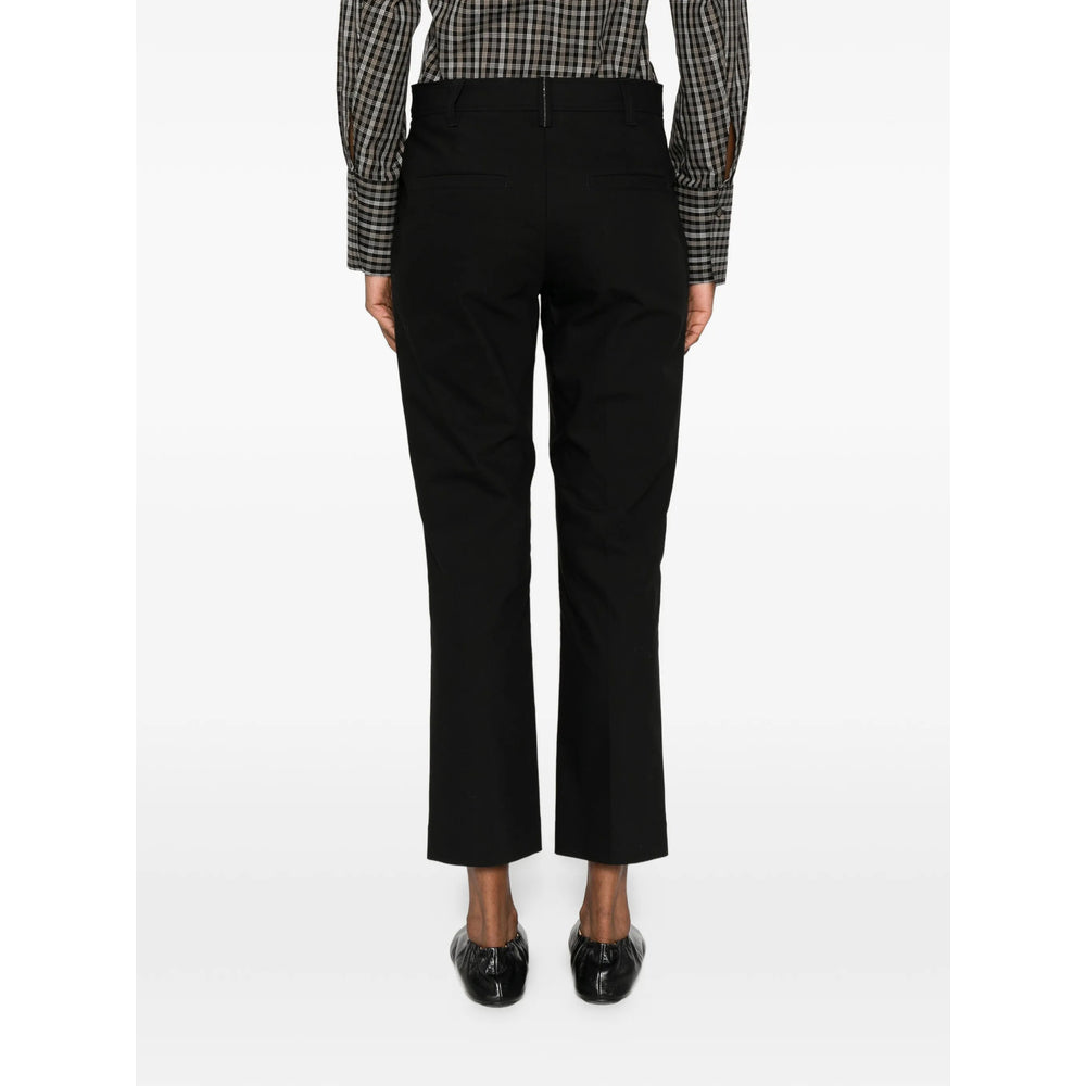 Brunello Cucinelli Black Trousers - Slim-Fit Trousers Women BRUNELLO CUCINELLI
