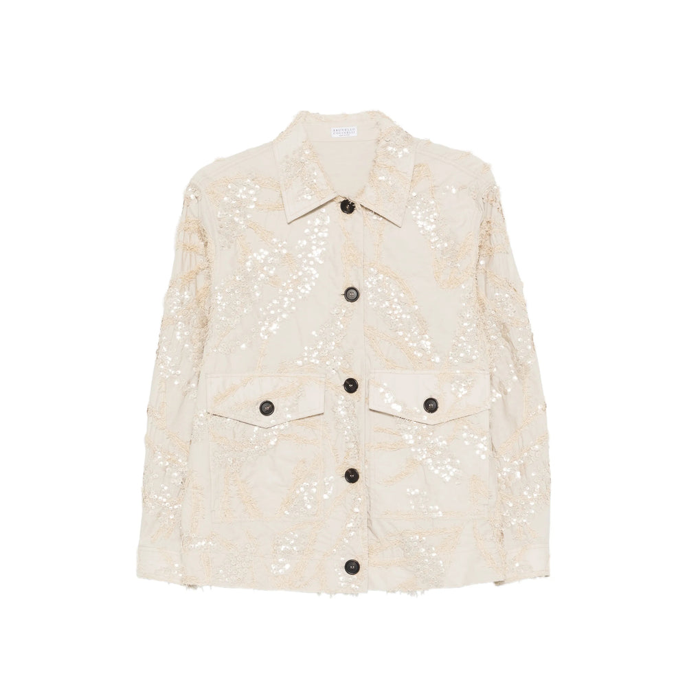 Brunello Cucinelli Neutrals Jackets - Oversized Jackets Women BRUNELLO CUCINELLI