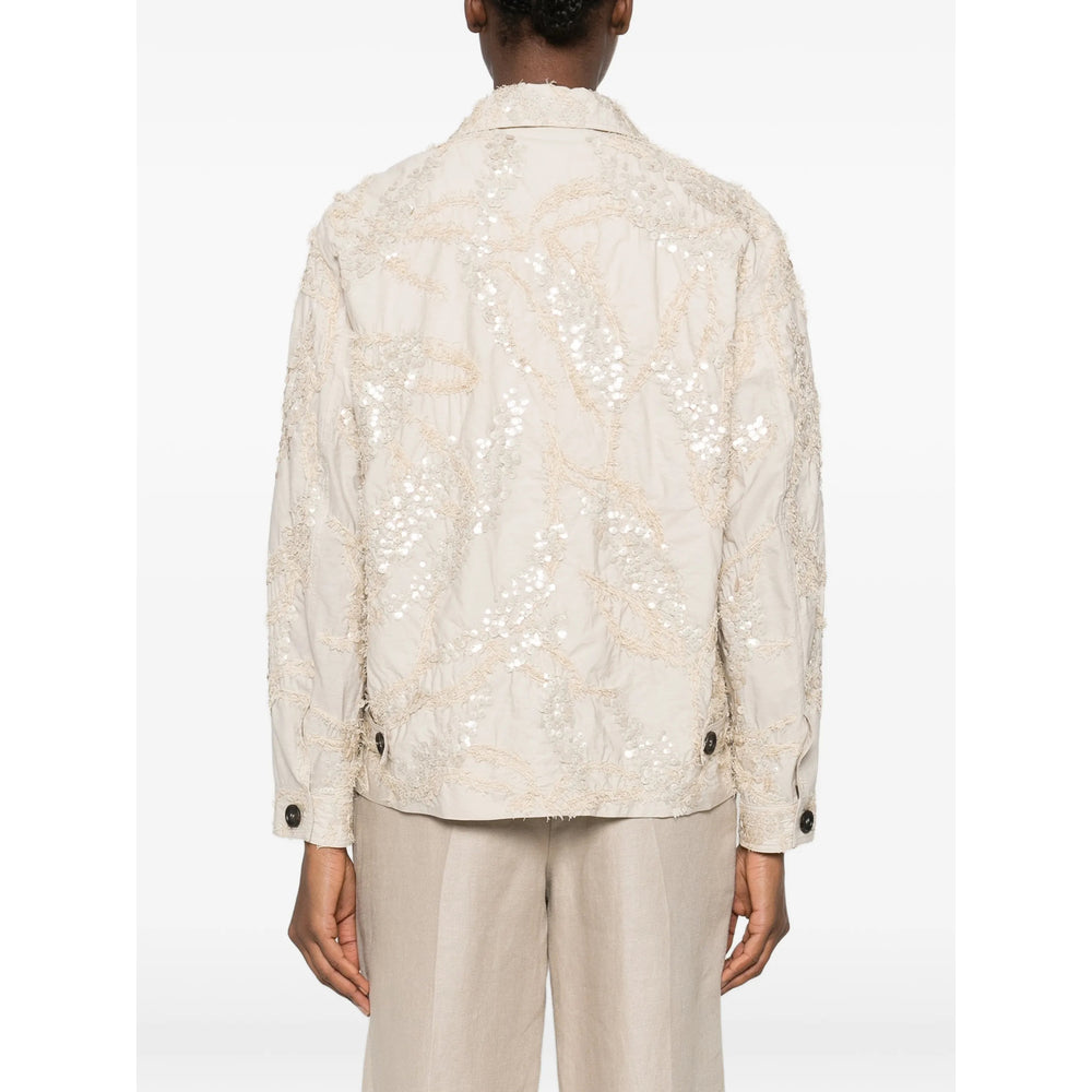 Brunello Cucinelli Neutrals Jackets - Oversized Jackets Women BRUNELLO CUCINELLI