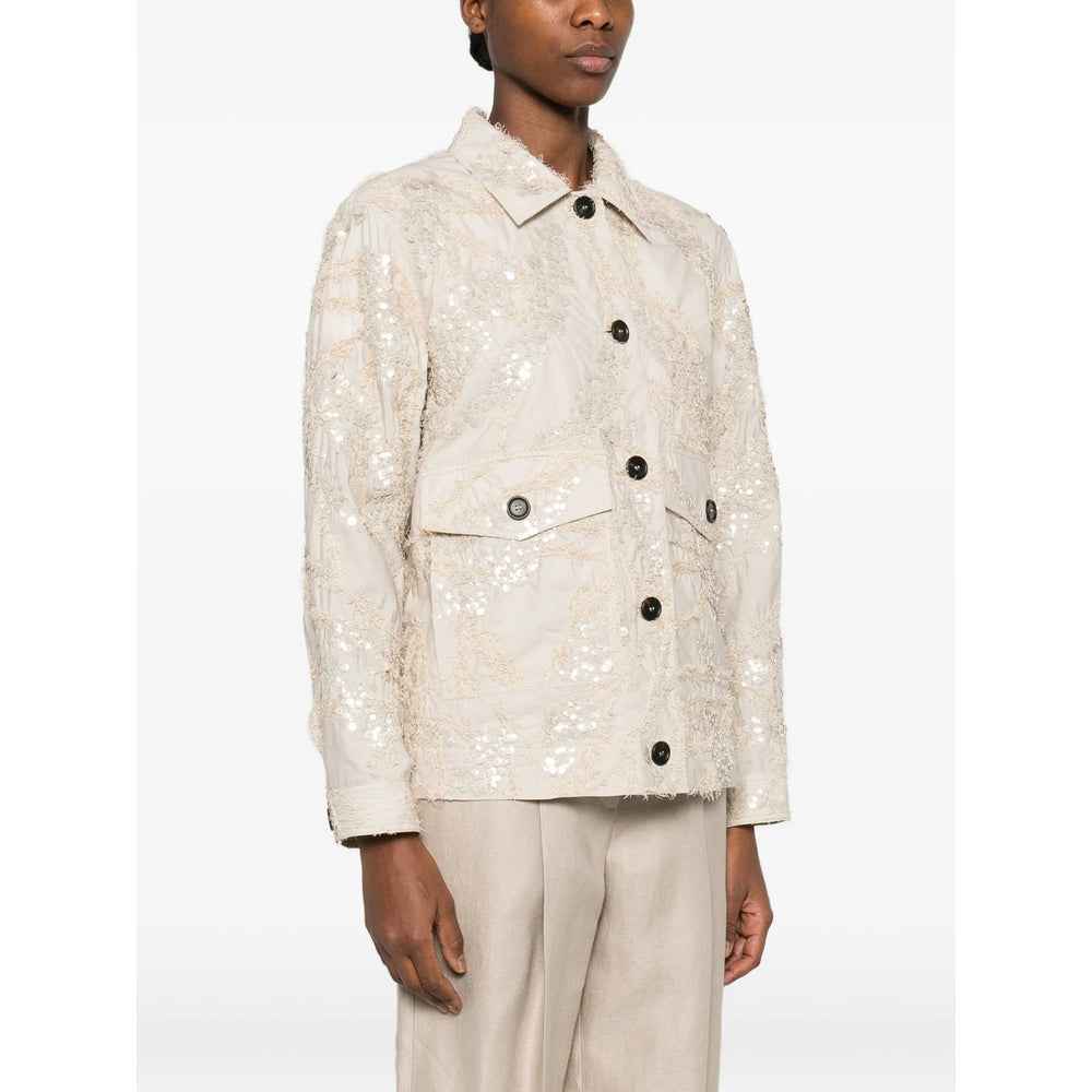 Brunello Cucinelli Neutrals Jackets - Oversized Jackets Women BRUNELLO CUCINELLI