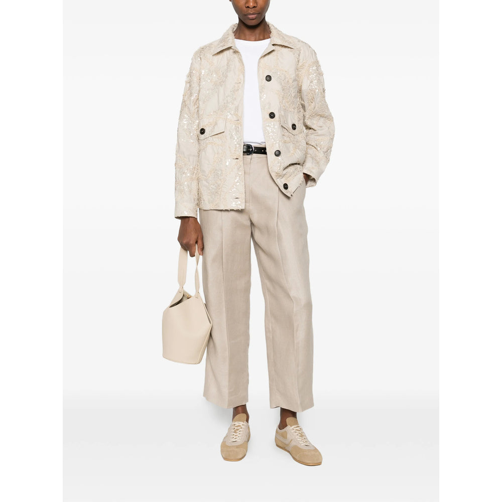 Brunello Cucinelli Neutrals Jackets - Oversized Jackets Women BRUNELLO CUCINELLI