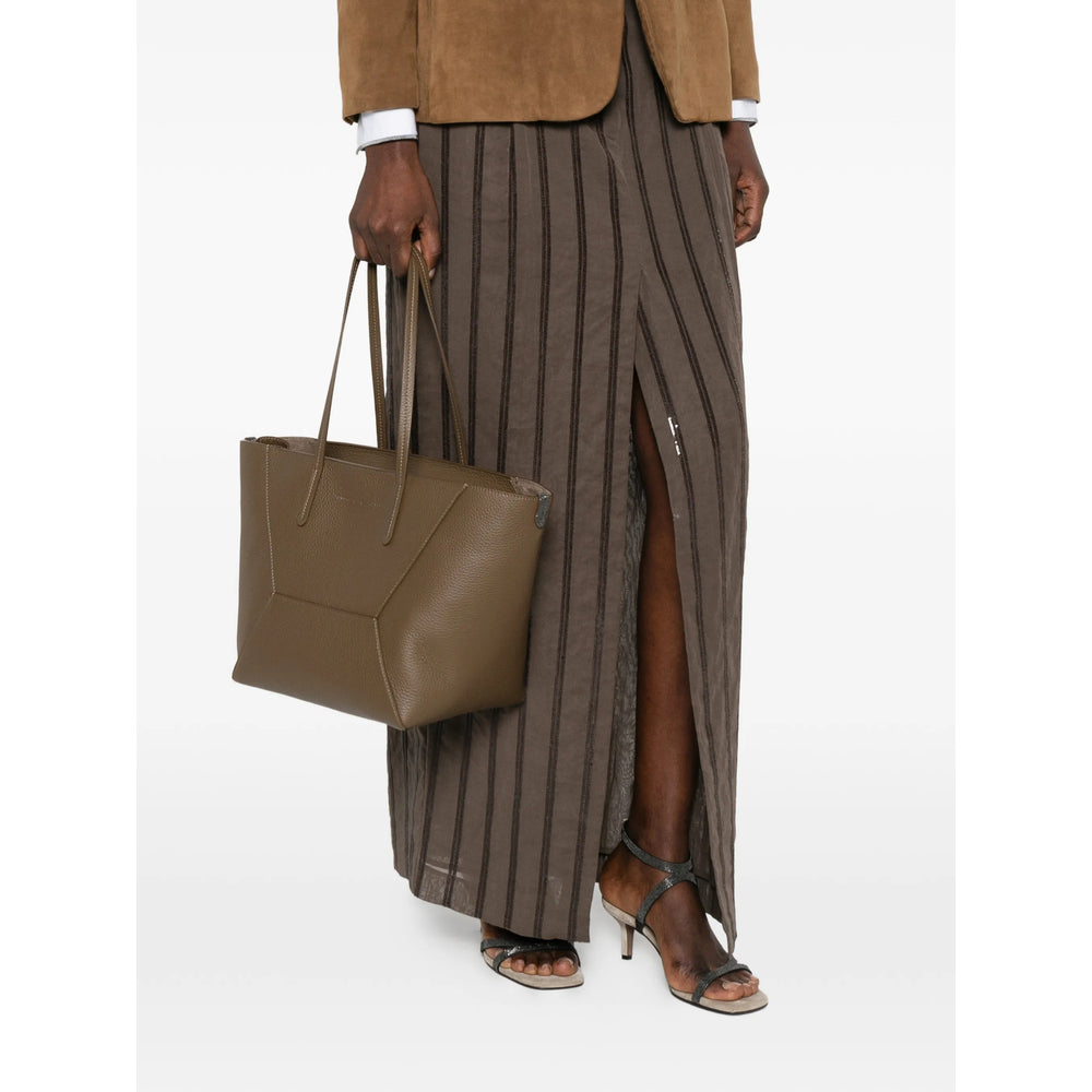 Brunello Cucinelli Brown Shoulder Bags Women BRUNELLO CUCINELLI