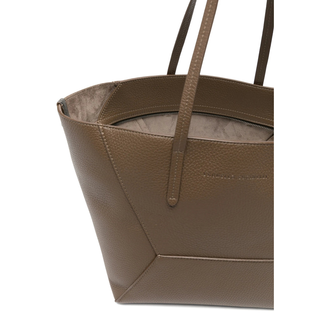 Brunello Cucinelli Brown Shoulder Bags Women BRUNELLO CUCINELLI