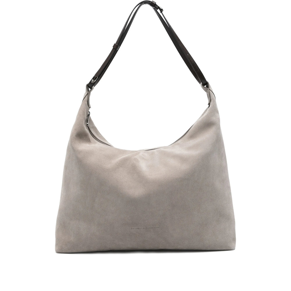 Brunello Cucinelli Grey Shoulder Bags Women BRUNELLO CUCINELLI