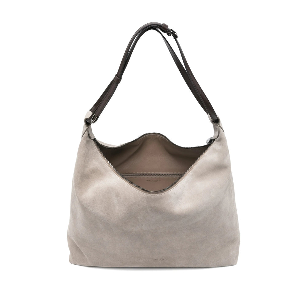 Brunello Cucinelli Grey Shoulder Bags Women BRUNELLO CUCINELLI