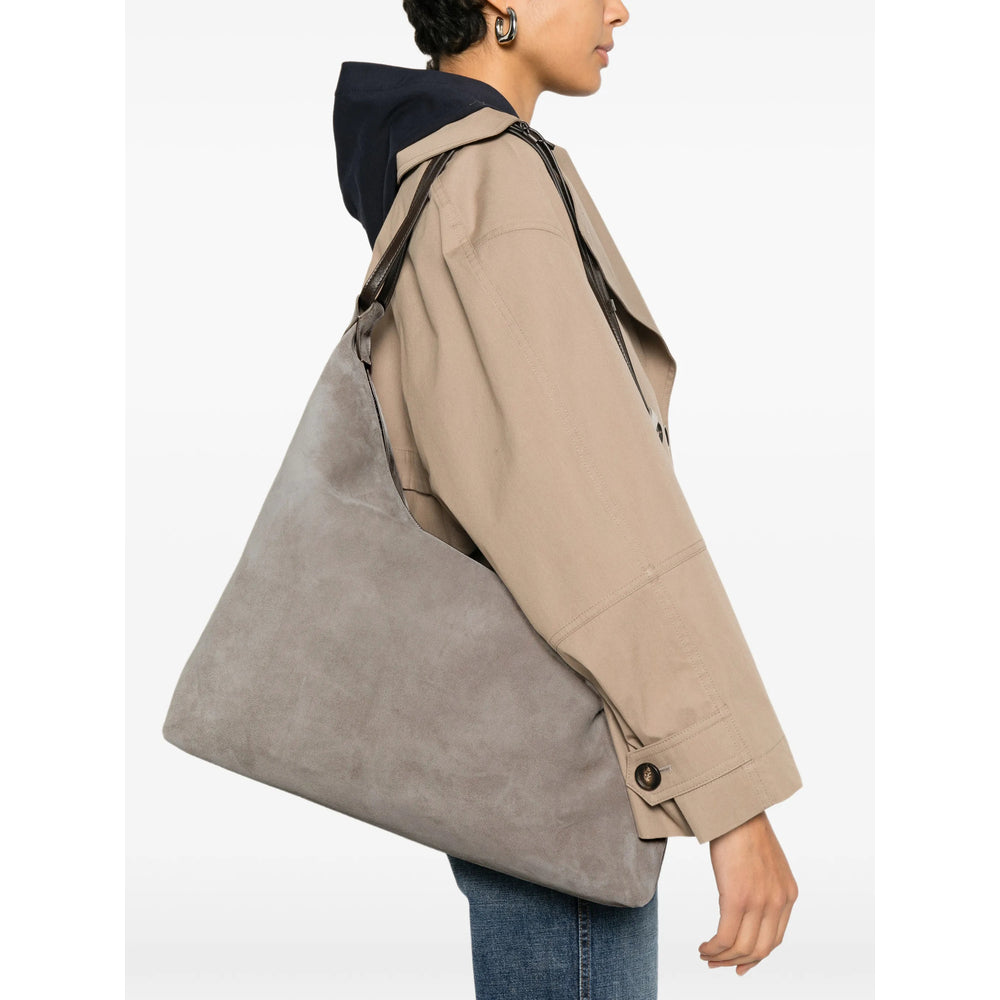 Brunello Cucinelli Grey Shoulder Bags Women BRUNELLO CUCINELLI