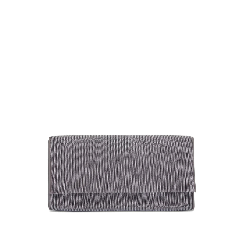 Brunello Cucinelli Grey Clutch Bags Women BRUNELLO CUCINELLI