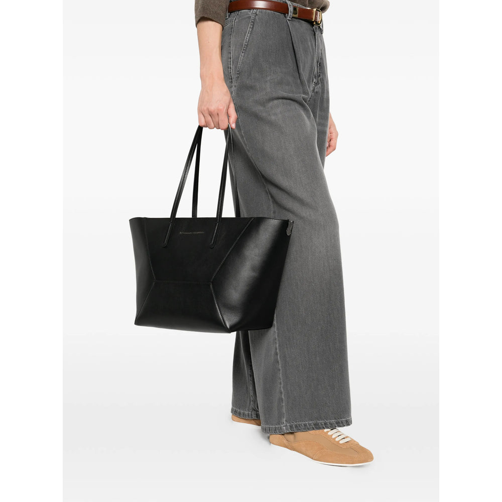 Brunello Cucinelli Black Tote Bags Women BRUNELLO CUCINELLI
