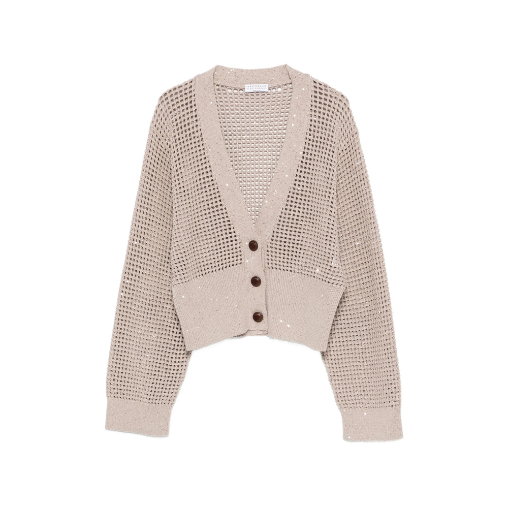 Brunello Cucinelli Neutrals Knitwear - Cardigans Women BRUNELLO CUCINELLI