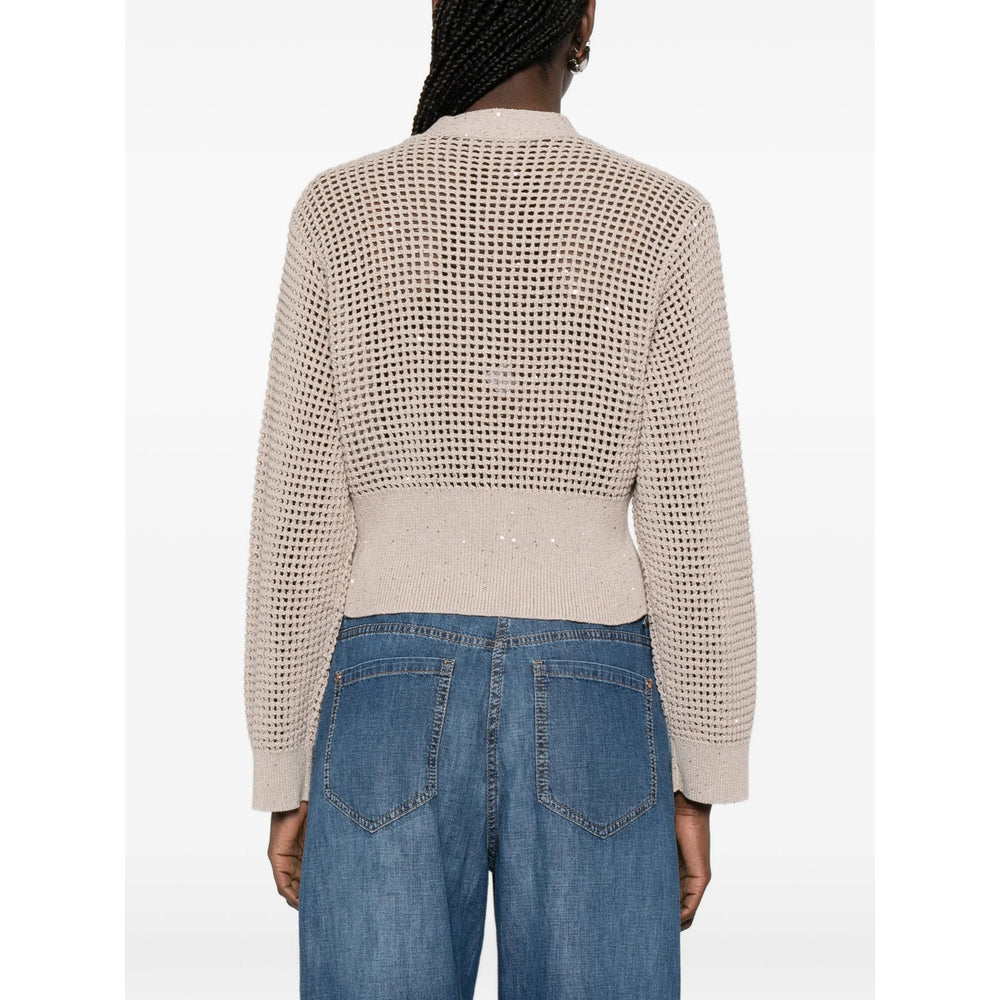 Brunello Cucinelli Neutrals Knitwear - Cardigans Women BRUNELLO CUCINELLI