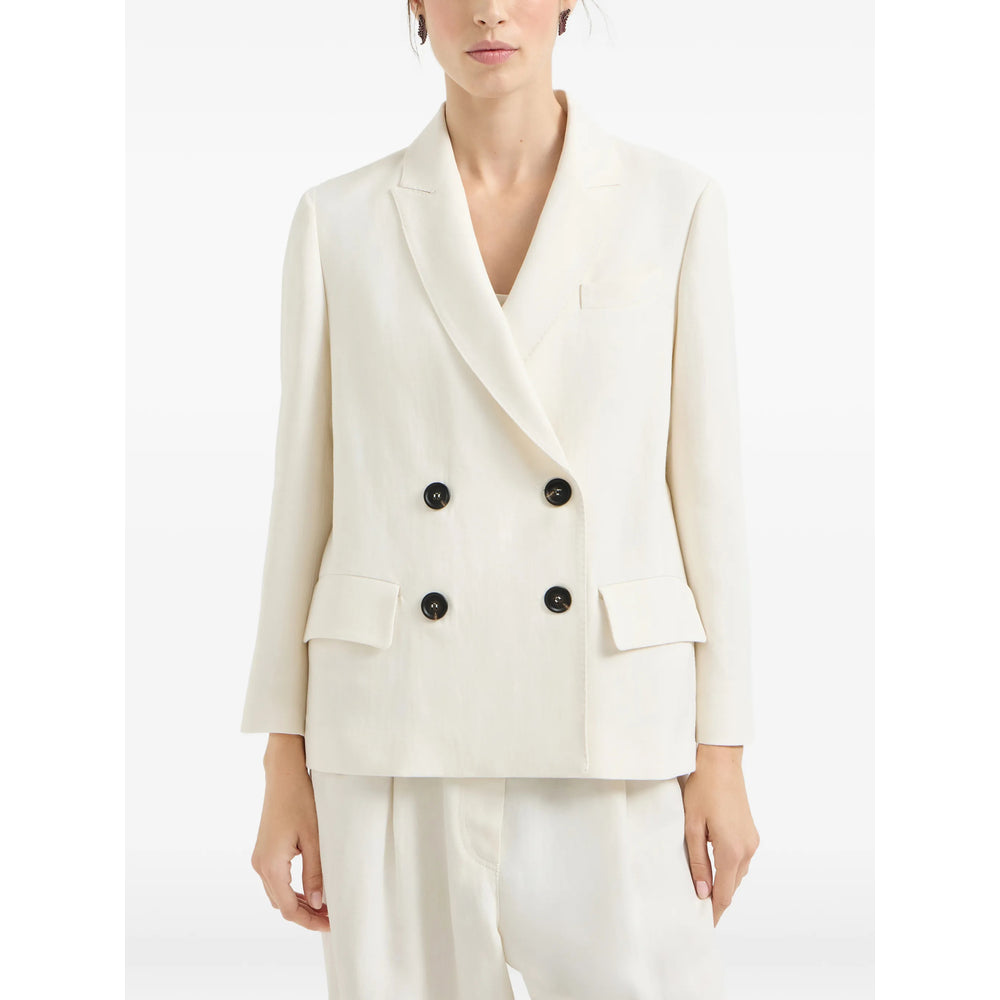 Brunello Cucinelli Neutrals Jackets - Blazers Women BRUNELLO CUCINELLI