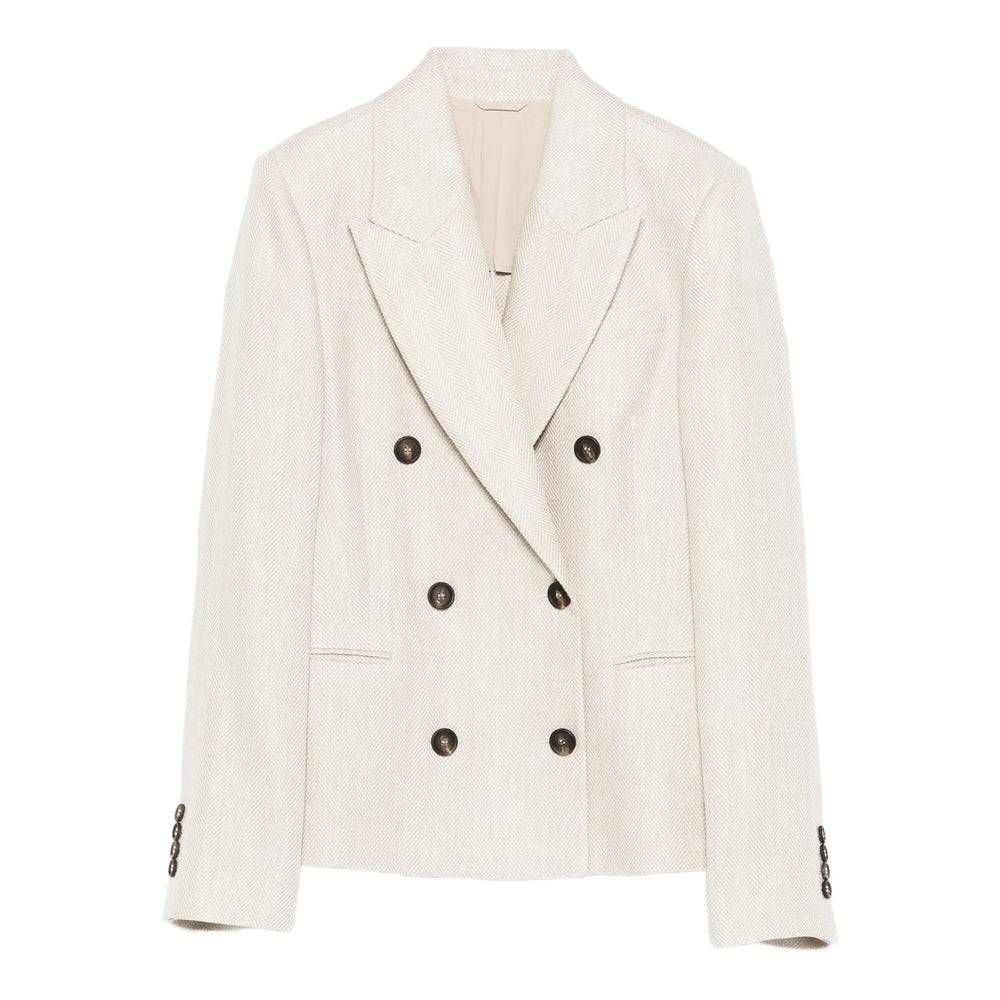Brunello Cucinelli Neutrals Jackets - Blazers Women BRUNELLO CUCINELLI