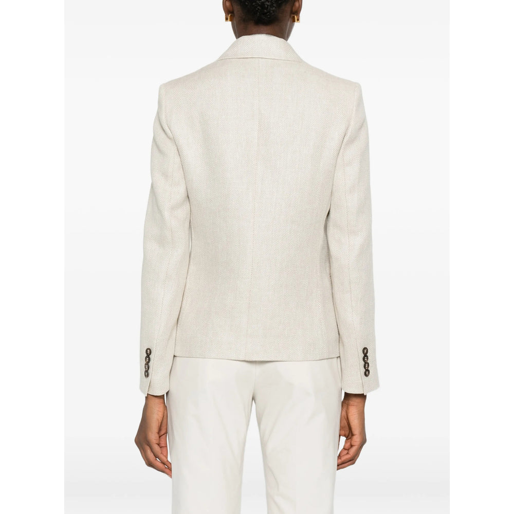 Brunello Cucinelli Neutrals Jackets - Blazers Women BRUNELLO CUCINELLI