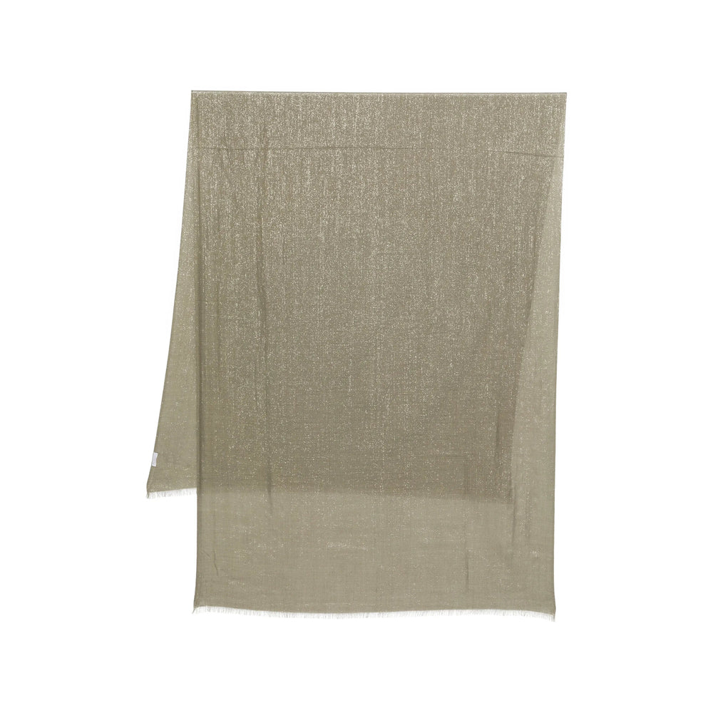 Brunello Cucinelli Green Scarves Women BRUNELLO CUCINELLI