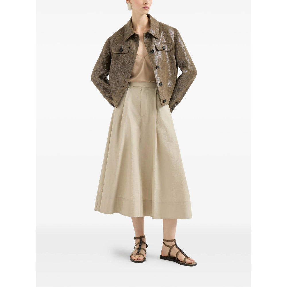Brunello Cucinelli Neutrals Skirts - A-Line Skirts Women BRUNELLO CUCINELLI