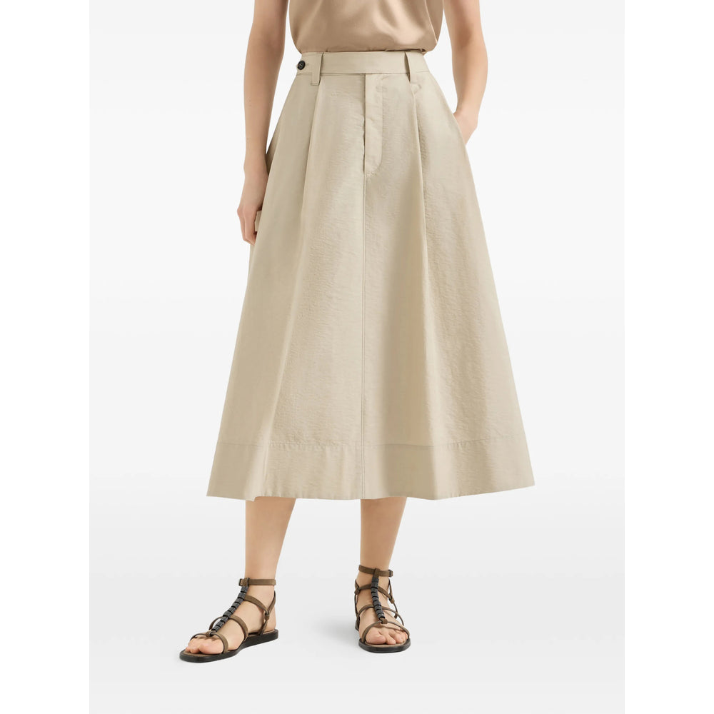 Brunello Cucinelli Neutrals Skirts - A-Line Skirts Women BRUNELLO CUCINELLI