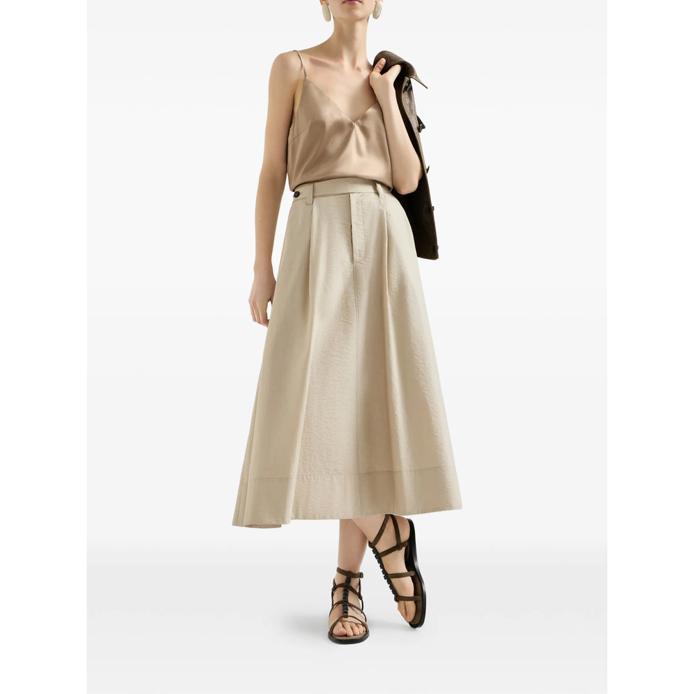 Brunello Cucinelli Neutrals Skirts - A-Line Skirts Women BRUNELLO CUCINELLI